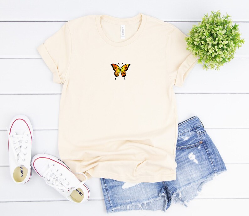 Butterfly Shirts Butterfly Tshirt Brandy Melville Etsy UK