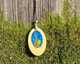 Blue Wooden Oval Garden