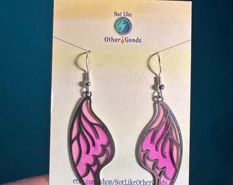 Pink and purple Silver Wings
