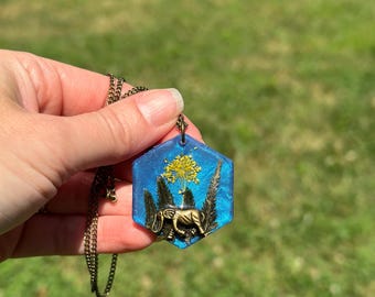 Blue Elephant Garden Pendant!