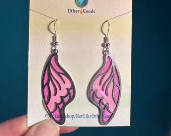 Purple and Pink Silver Wings