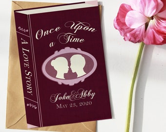 Once Upon A Time Love Story Printable Wedding Invitation