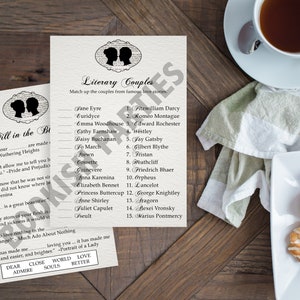 Literary Bridal Shower Games for Book Lovers
