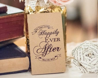 Happily Ever After Wedding Logo for Favors, etc.