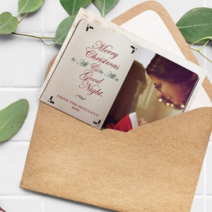 Twas the Night Before Christmas Storybook Digitale, druckbare oder gedruckte Weihnachtskarte