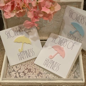 Showers of Happiness Greeting Card and Clear Envelope bridal | Etsy