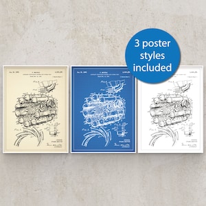 Jet Engine Patent Print - Printable Wall Art **Instant Download**