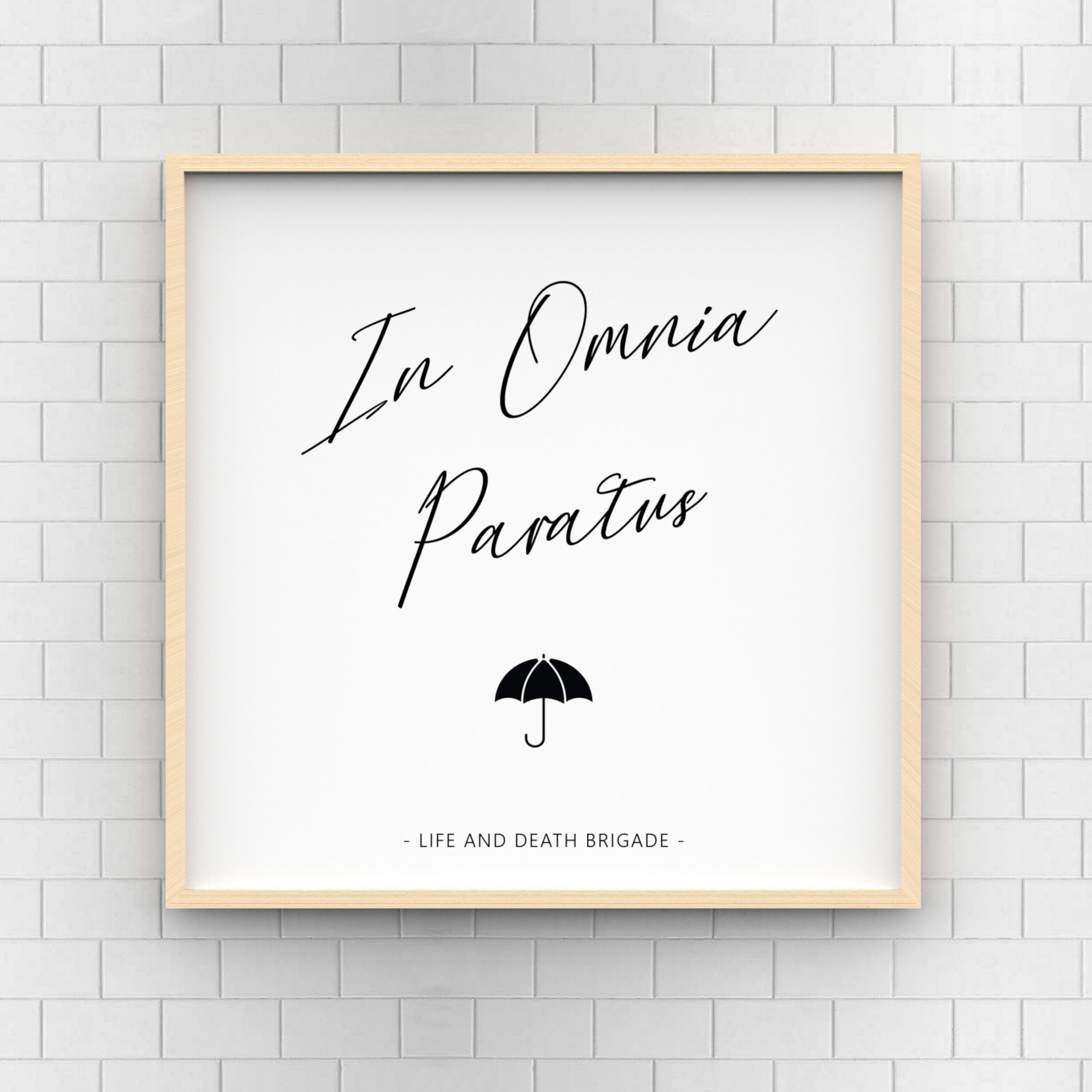 In Omnia Paratus Gilmore Girls Printable Wall Art Etsy