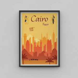 Cairo - Vintage Cities Travel Collection - Egypt - Printable Wall Art **Instant Download**