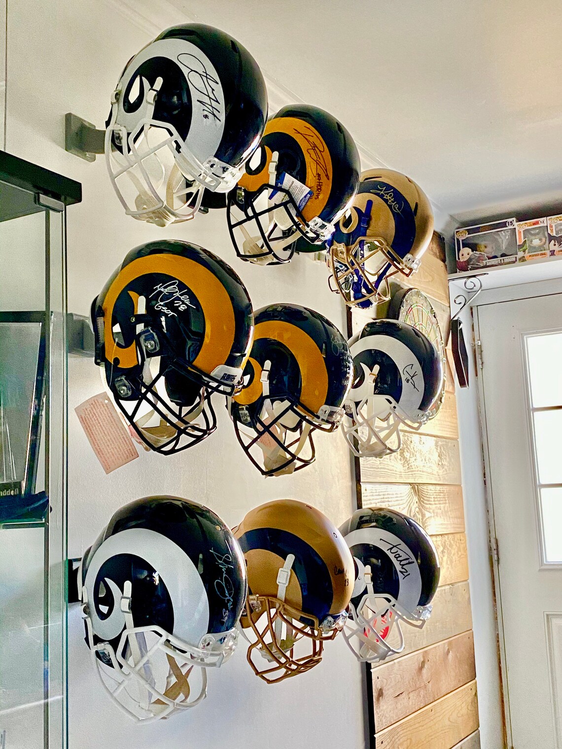 Football Helmet Wall Hangers Etsy