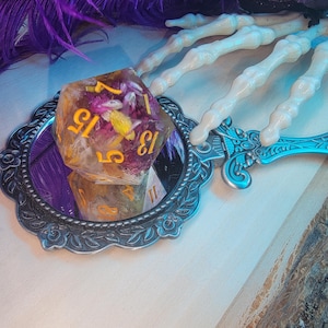 Saving Roll-- Handmade Resin DnD D and D D&D Dungeons and Dragons Pathfinder RPG Chonk Jumbo D20