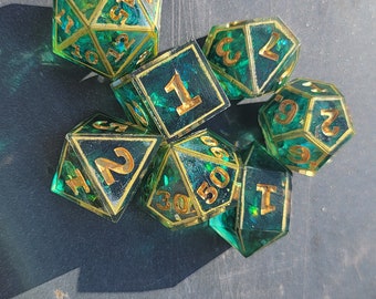 Kraken's Bounty-- Resin Polyhedral Dice