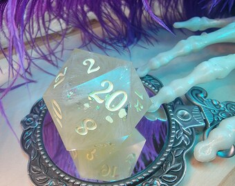 Daisy Portal-- Handmade Resin DnD D and D D&D Dungeons and Dragons Pathfinder RPG Chonk Jumbo D20
