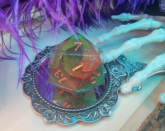 Tropical Storm-- Handmade Resin DnD D and D D&D Dungeons and Dragons Pathfinder RPG Chonk Jumbo D20