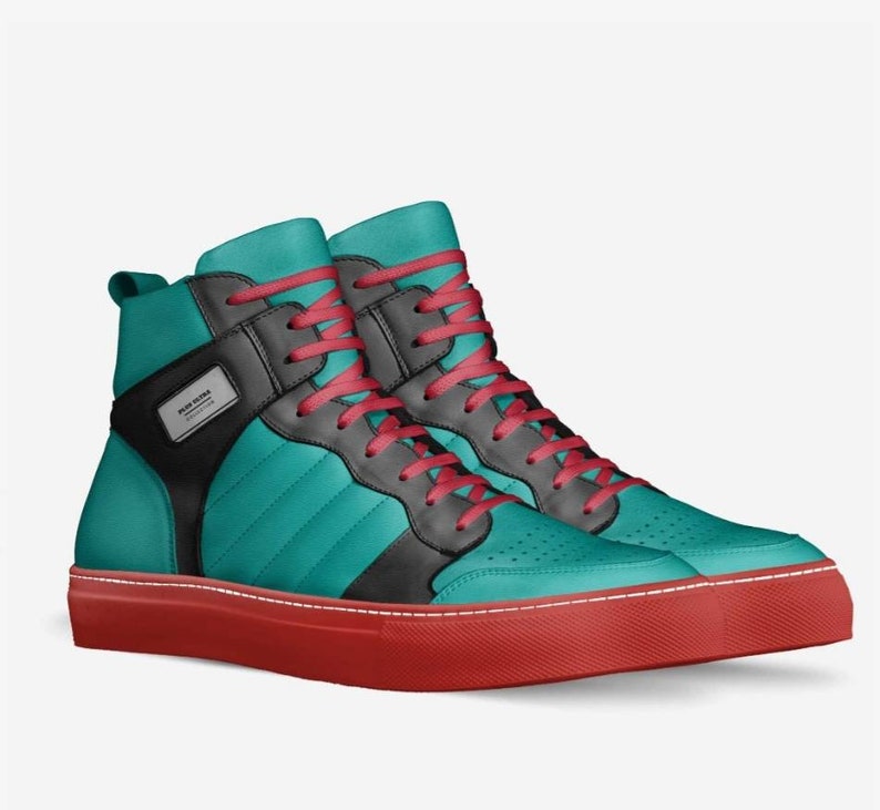 My hero academia Deku/ Izuku Midoriya styled shoes. Mha