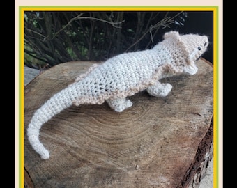PDF Bearded Dragon Crochet Pattern Amigurumi Tutorial diy