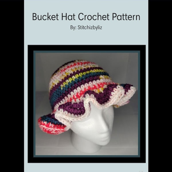 PDF Crochet Bucket Hat Pattern tutorial diy tutorial