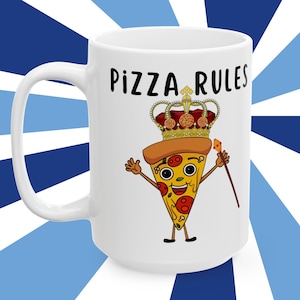 Personalized Pizza Rules Mug: Fun Pizza Lover Gift