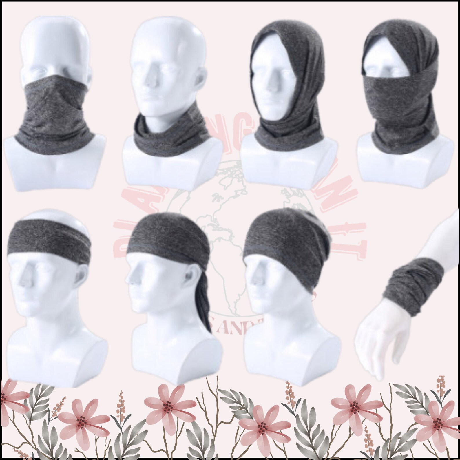 Winged Runner Neck Gaiter 3-in-1 Face Mask, Balaclava,multi-function ...