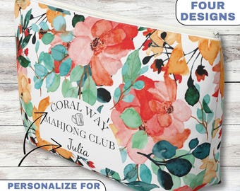Personalized Mahjong Tile Bag, Canvas Majjonggifts Ideas
