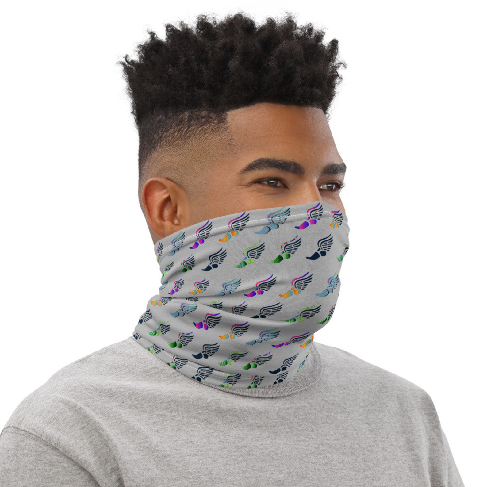 Winged Runner Neck Gaiter 3-in-1 Face Mask, Balaclava,multi-function ...