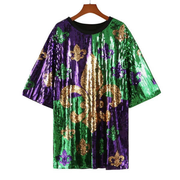 Sequin Queen of Mardi Dress main image 0