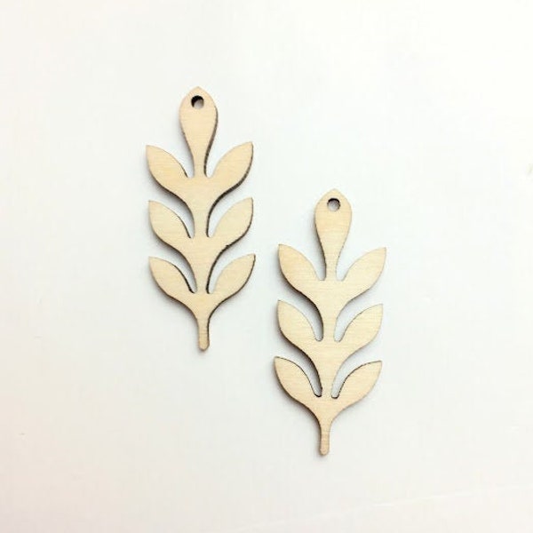 Leaf Earring Blanks DIY Wood Earring Blanks DIY Craft Earrings Laser Cut Wood Earrings Unfinished Wood Jewelry Blanks Made In The USA