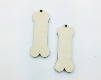 Dog Bone Earring Blanks DIY Wood Earring Blanks DIY Craft Earrings Laser Cut Wood Earrings Unfinished Wood Jewelry Blanks Made In The USA