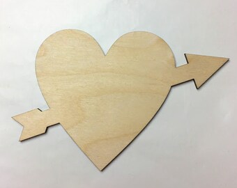 Valentine Heart, Multiple Sizes, Laser Cut, Holiday Valentine Cutouts, DIY Decorations, Cutout Shapes, Craft Supplies, Unfinished Wood