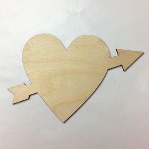 Valentine Heart, Multiple Sizes, Laser Cut, Holiday Valentine Cutouts, DIY Decorations, Cutout Shapes, Craft Supplies, Unfinished Wood