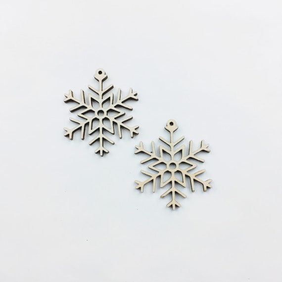 Snowflake Earring Blanks DIY Wood Earring Blanks DIY Craft Earrings Laser  Cut Wood Earrings Unfinished Wood Jewelry Made In The USA