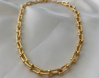 tiffany chain necklace gold