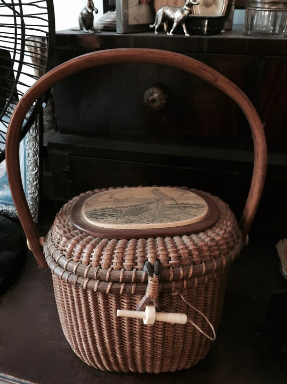 Farnum Nantucket Basket Purse, 1981