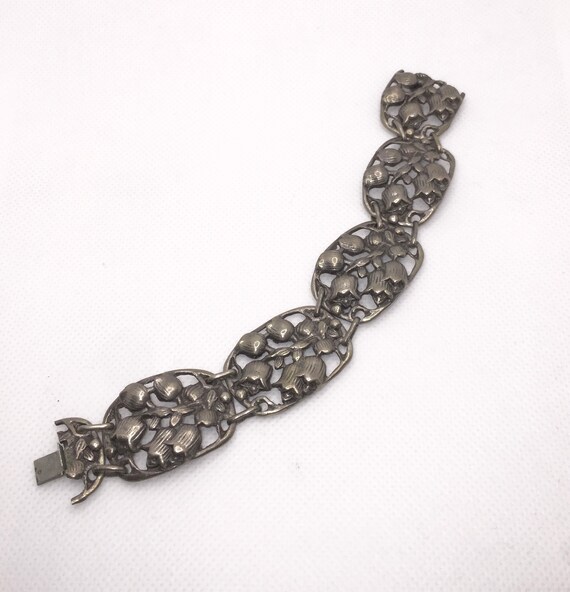 Vintage Art Nouveau Lily of the Valley Sterling Br