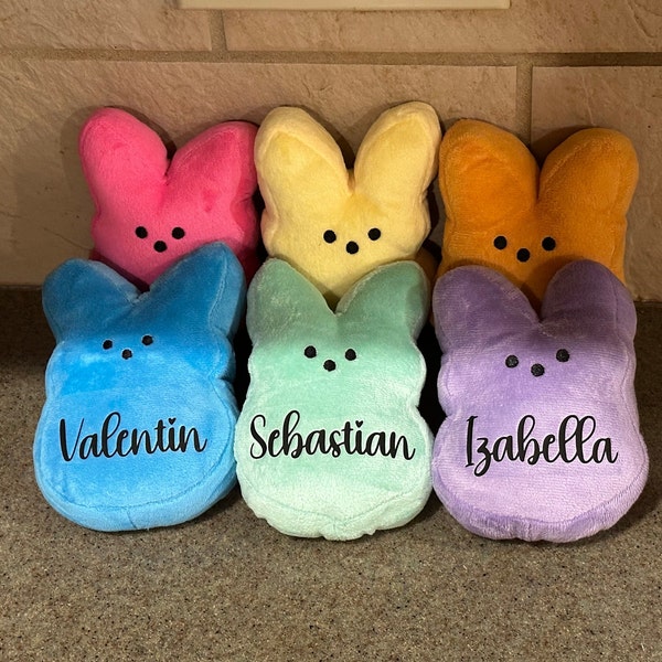 Personalized Easter Basket Gift Bunny Plush Custom Filler Kids