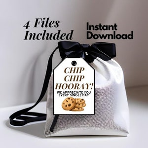Chip Chip Hooray Gift Tag Teacher/Employee/PTA Appreciation PDF, SVG