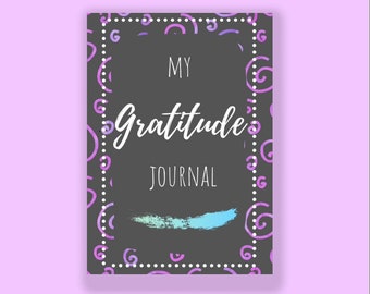 My Gratitude Journal, gratitude journal, self help, instant download, journal prompts for gratitude journal, 100 pages, digital download