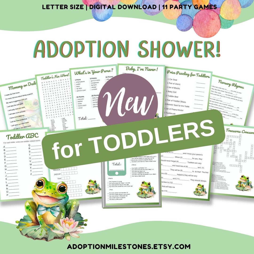 Adoption Shower Party Games for the Adoptive Parent Celebrating the