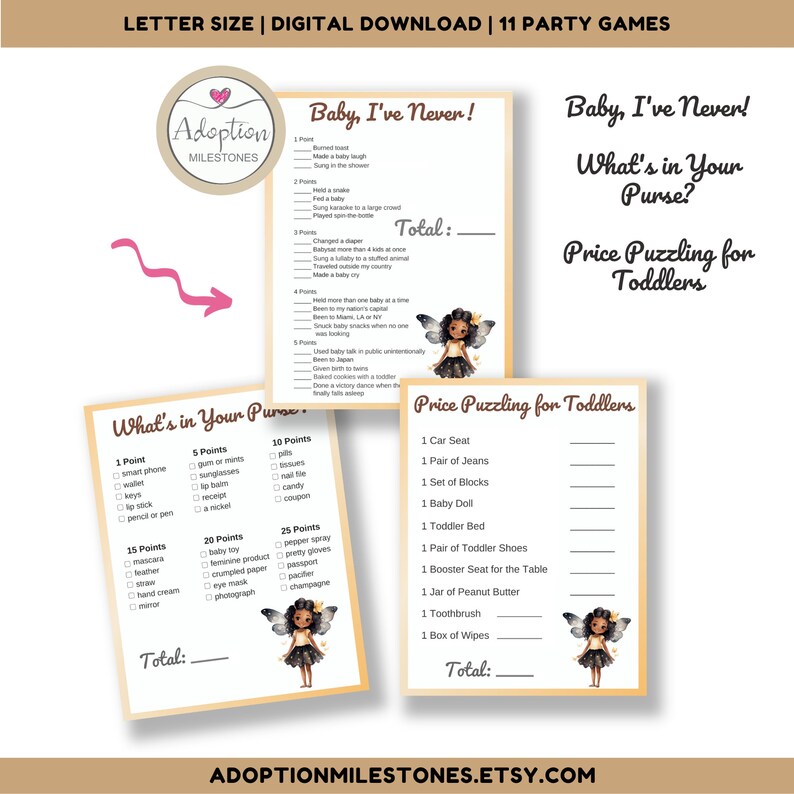 Adoption Shower Party Games for the Adoptive Parent Celebrating the Adopted Toddler, Boy or Girl