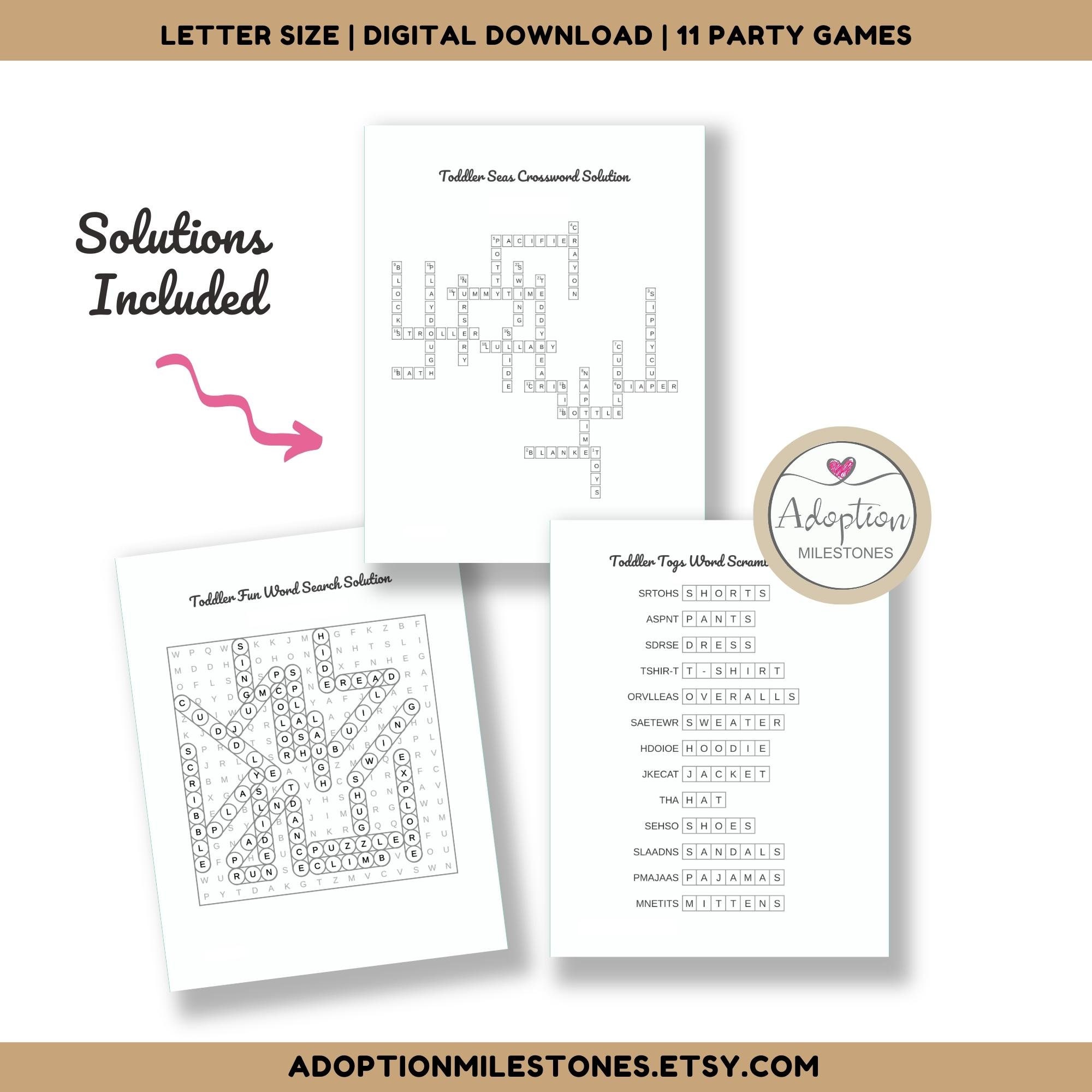 Adoption Shower Party Games for the Adoptive Parent Celebrating the Adopted Toddler, Boy or Girl