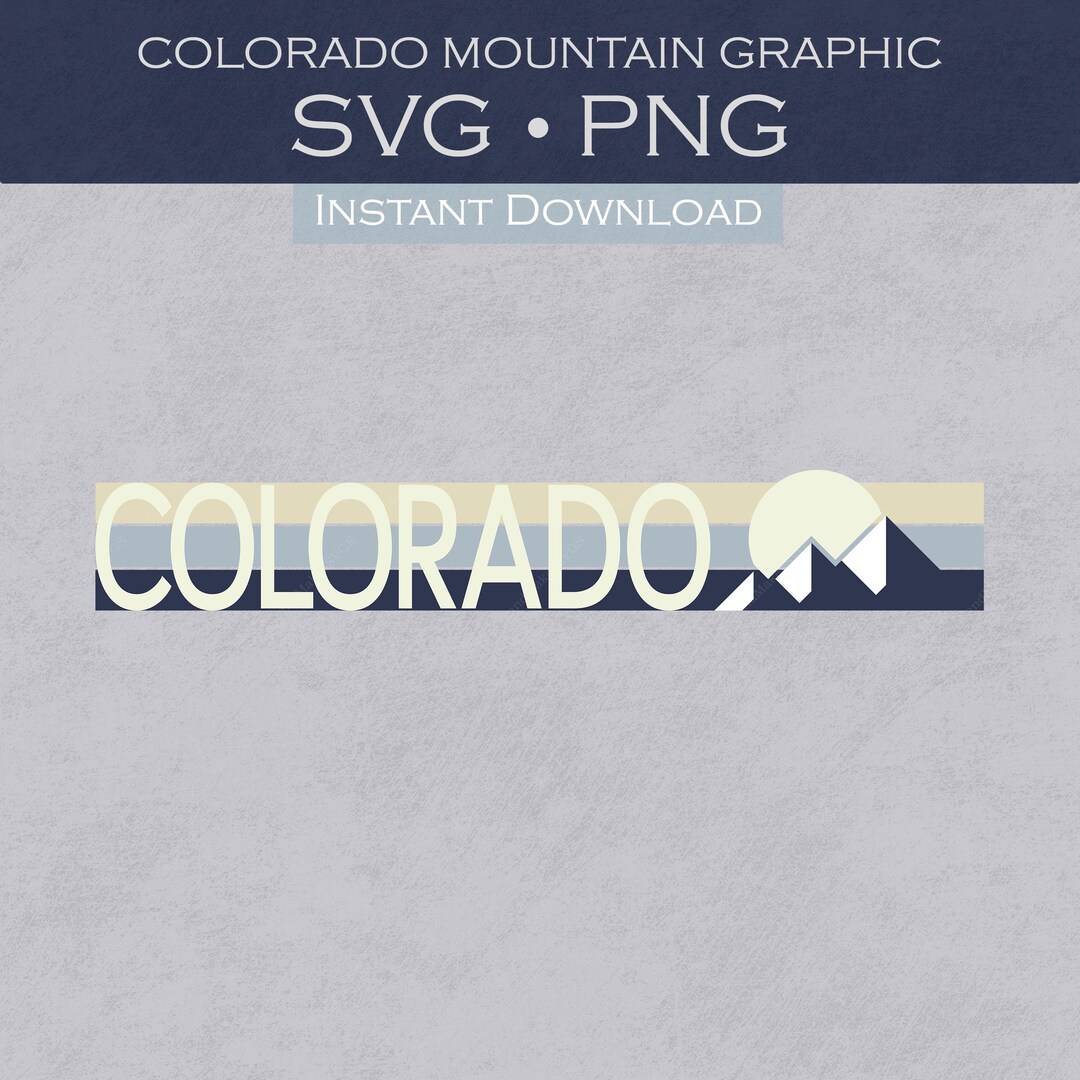 Colorado SVG, Retro Colorado Mountain Svg, Colorado Sunset SVG, State ...