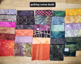 batik fabric, quilting batik fabric, cotton batik fabric, bright batik fabric, colorful batik fabric, batik fat quarter lot, vintage batik