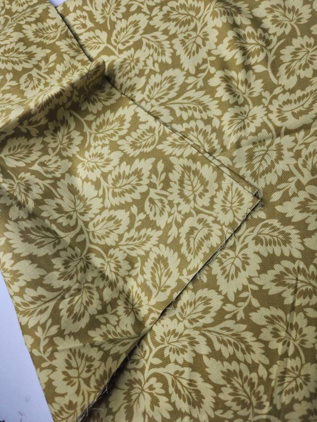 Windham Fabrics Peyton, Nancy Gere 40312, Mustard Yellow Fabric, Muddy ...