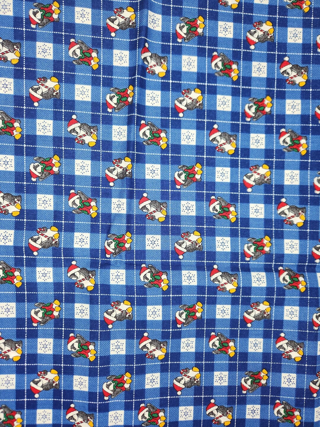 Penguin Fabric, Cotton Penguin Fabric, Quilt Cotton Fabric, Small