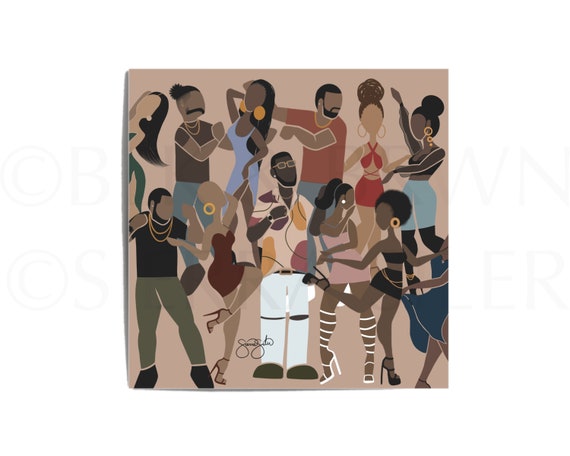 Harmony — Print | Hanging Wall Art Poster Print Gift Home Apartment Dorm Decor Fine Art Gicleé Print Black Girl Art African American Artwork