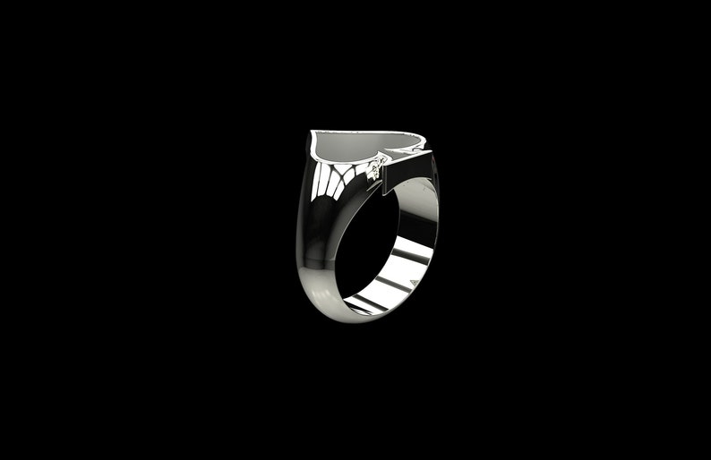 Ace of Spades Ring Men Ring Men Gift Poker Cards Biker Ring Cool Ring Spades Silver ring Ace of Spades Ring Sterling Silver Ring Biker Style