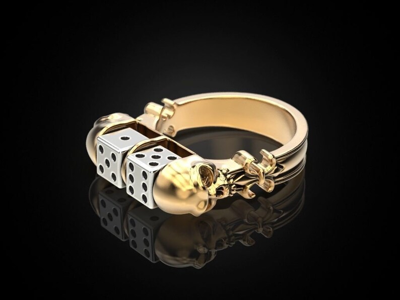 Men/'s Designer Band Ring,Unisex Ring,Gift for him Gift for her,Vintage ring,Silver ring,Ludo lover ring,Bone Dice Ring,Birthday gift ring