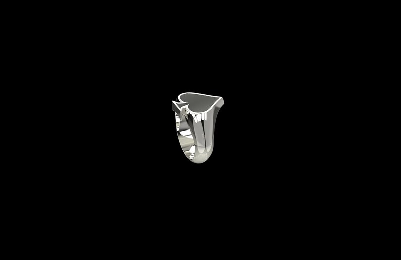Ace of Spades Ring Men Ring Men Gift Poker Cards Biker Ring Cool Ring Spades Silver ring Ace of Spades Ring Sterling Silver Ring Biker Style