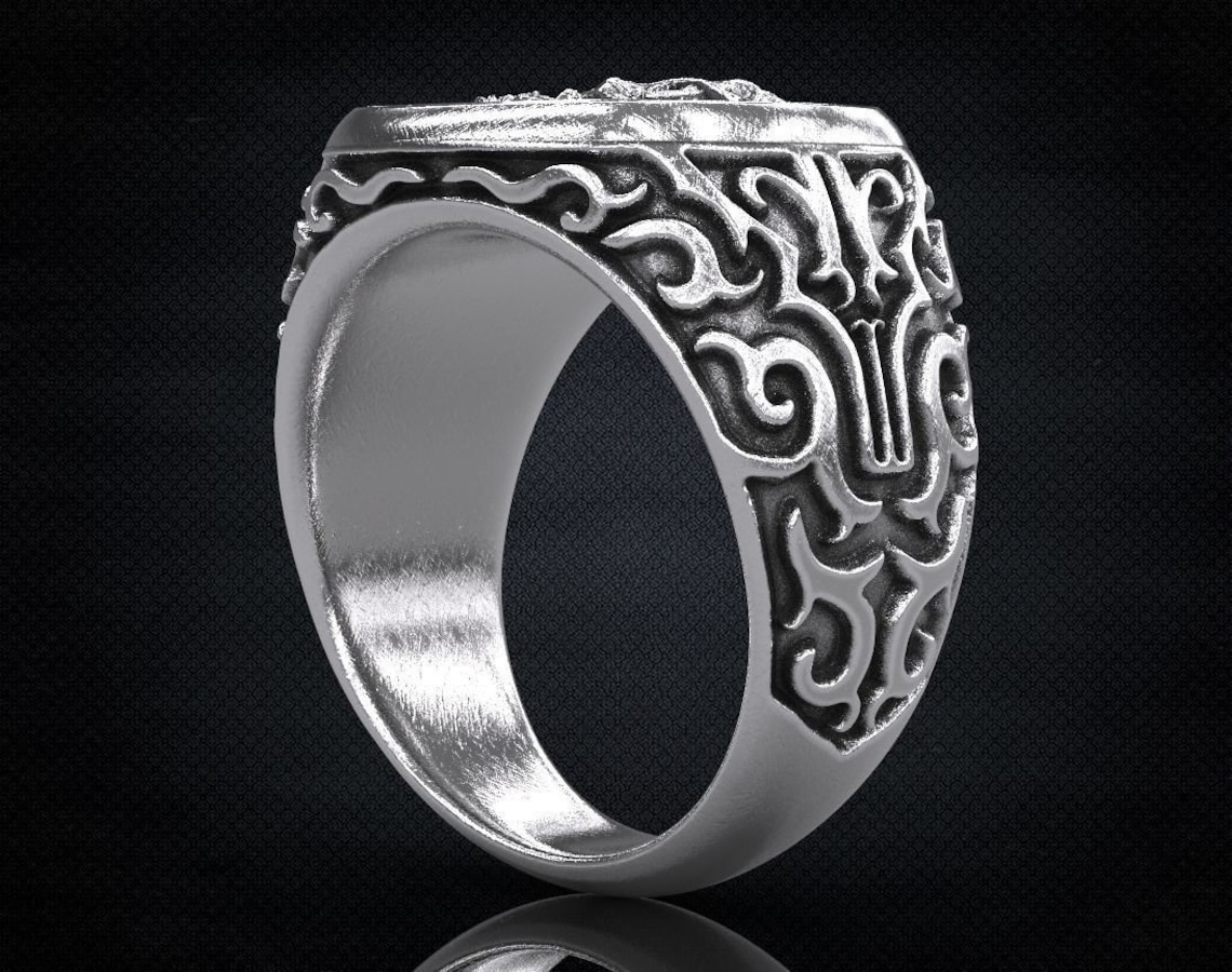 Mens Spartan Ring Leonidas Mens Ring Spartan Warrior Ring Etsy