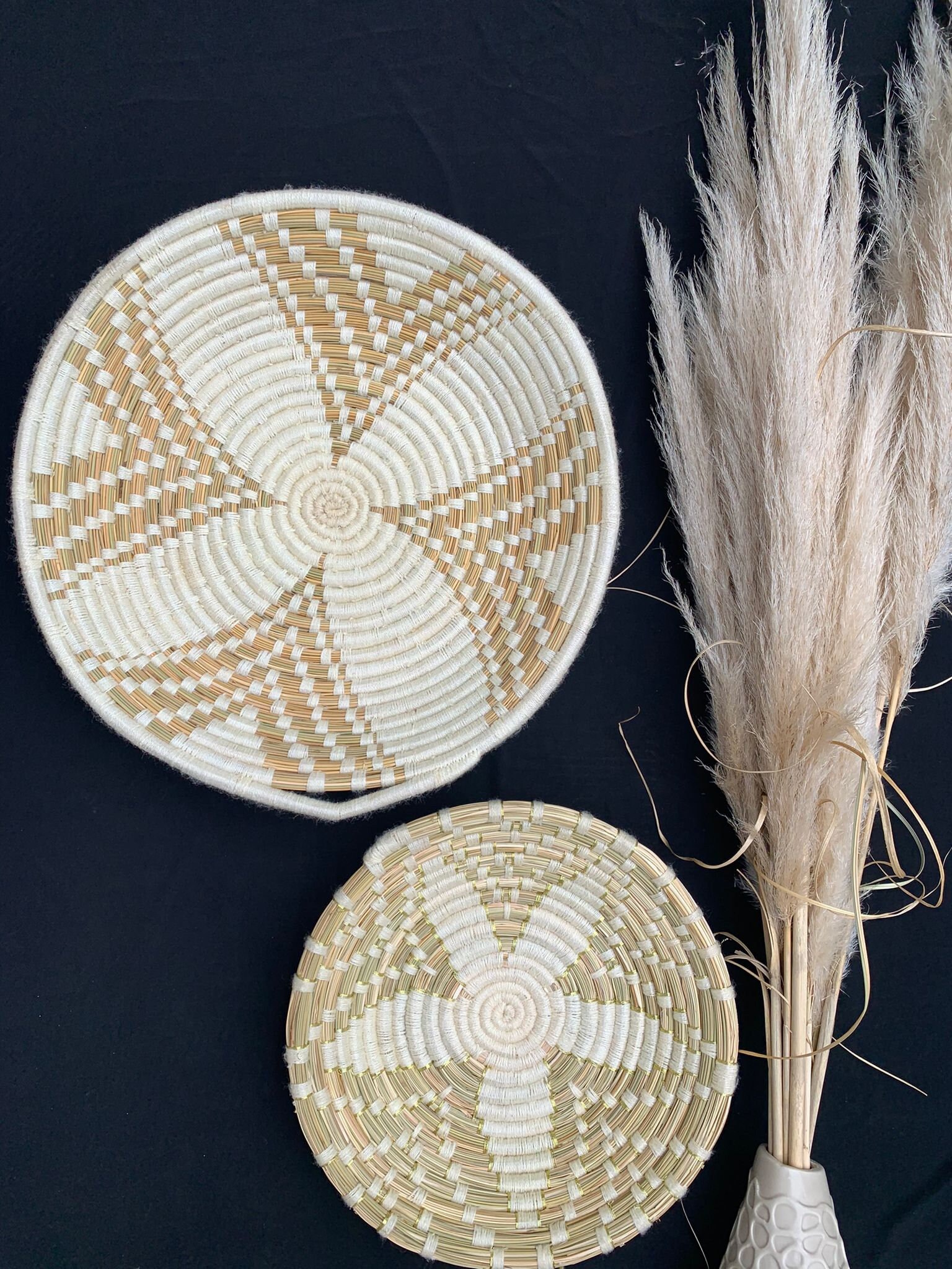 Duo Plateau Mural Fait Main